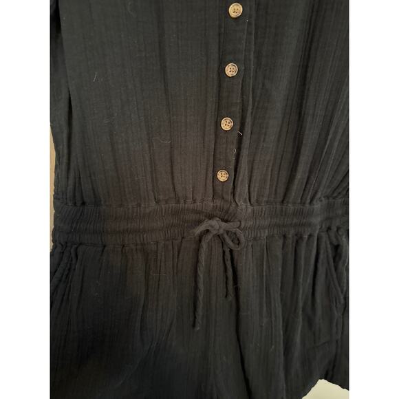 LOFT ANN TAYLOR romper size Large L black - Picture 3 of 5